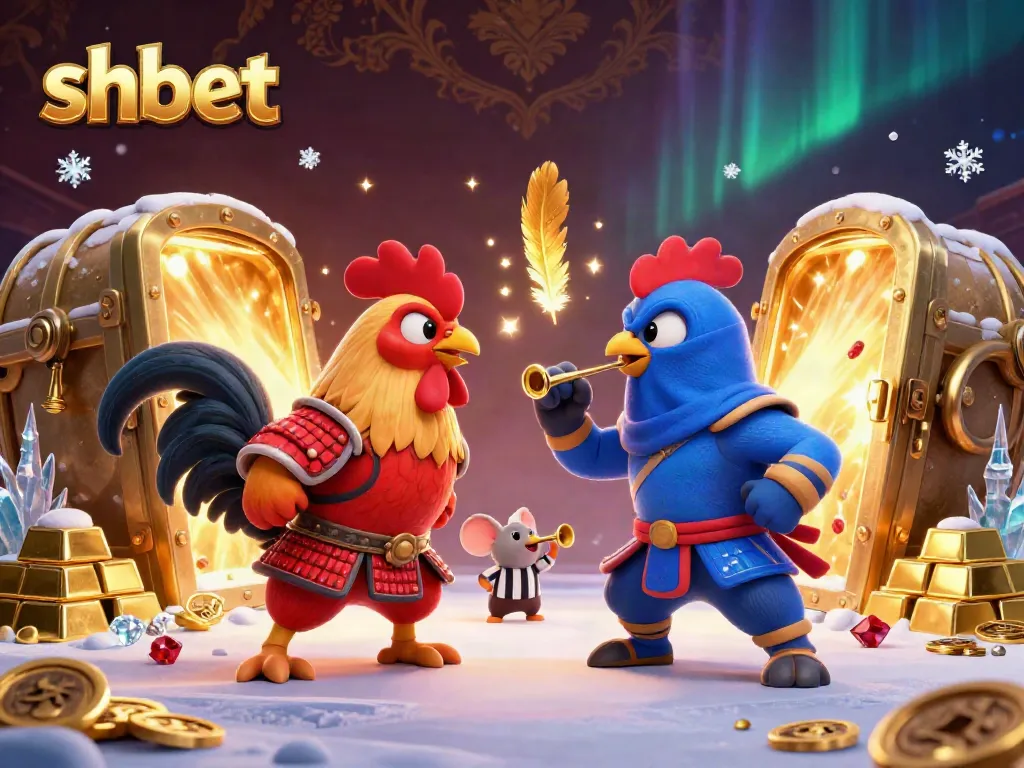 Engage in thrilling action at shbet with iconic roosters and shimmering treasures.