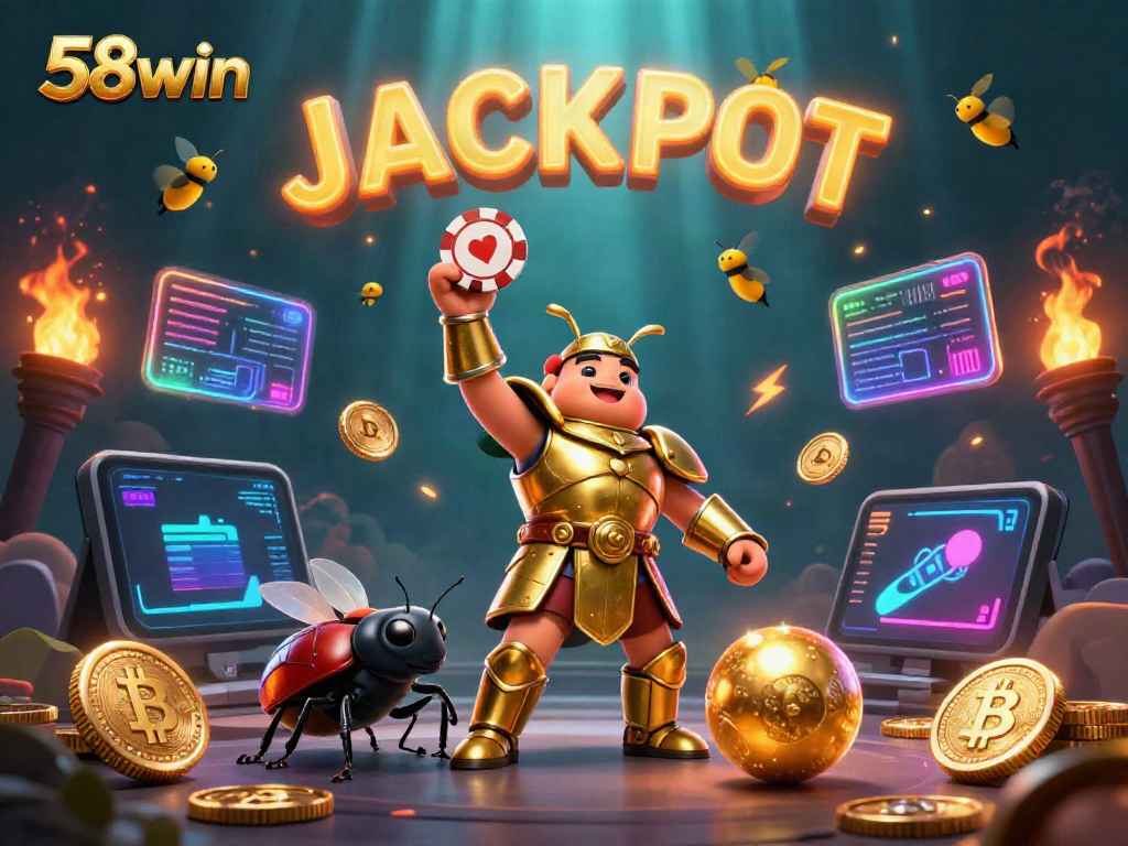Experience thrilling wins with 58win, celebrating jackpots in this vibrant casino scene.