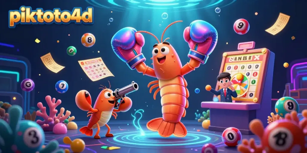Engage with piktoto4d's exciting digital illustration showcasing vibrant lottery gameplay with dynamic characters.