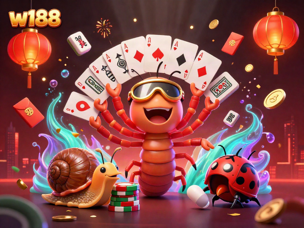 Experience exciting gameplay with w188, featuring a dynamic millipede dealer and high-roller action.