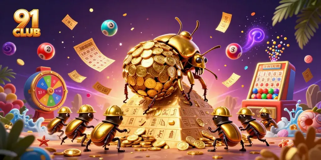 Join the excitement at 91 CLUB with a vibrant scene of fun and winnings.