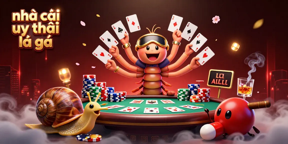 Experience the vibrant scene of "nhà cái uy tín là gì" with characters engaging in an exciting poker atmosphere.
