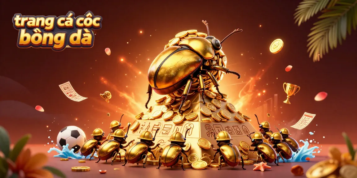 Place bets on trang cá cược bóng đá with excitement as golden coins and sports elements come alive.