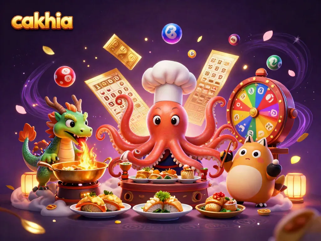 Cakhia brings the excitement of casino gaming to life with vibrant characters enjoying winnings.