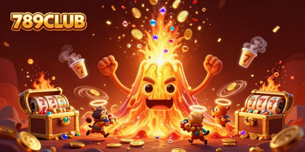 Experience the thrill of gold and gaming with 789CLUB's vibrant 3D casino illustration.