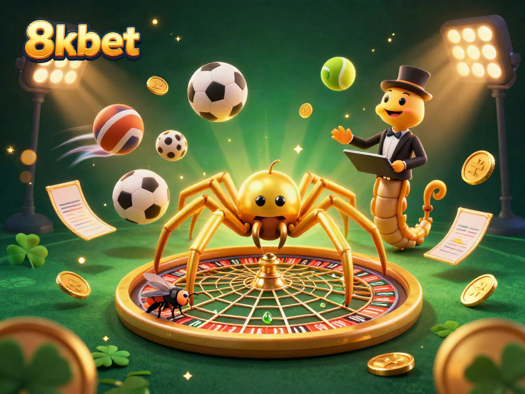 Engage in thrilling betting opportunities at 8xbet with our dynamic sports-themed 3D illustration.