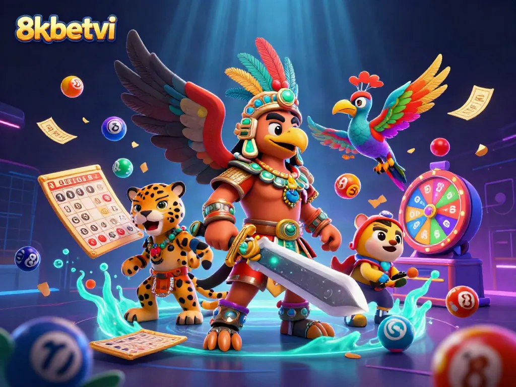 Experience vibrant gaming excitement with 8xbetvi, showcasing thrilling lottery action and dynamic visuals.