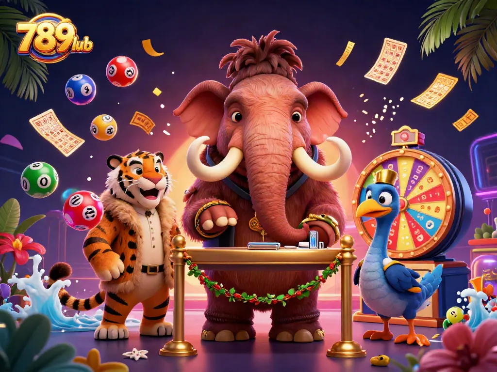 Explore vibrant gaming at 789club with colorful balls and exciting prize elements.