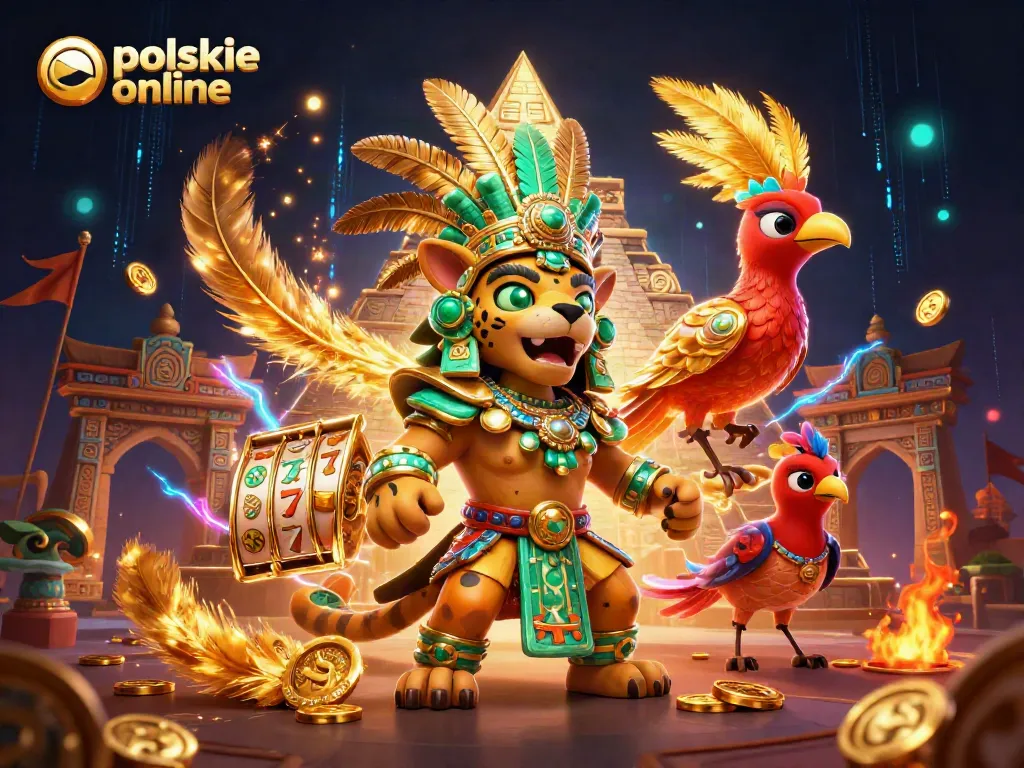 Experience vital gaming action at polskie kasyno online with vibrant symbols and immersive characters.