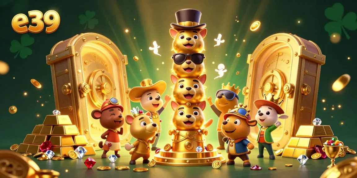 Experience thrilling casino adventures with e39 as golden treasures burst forth amidst cartoon totems.