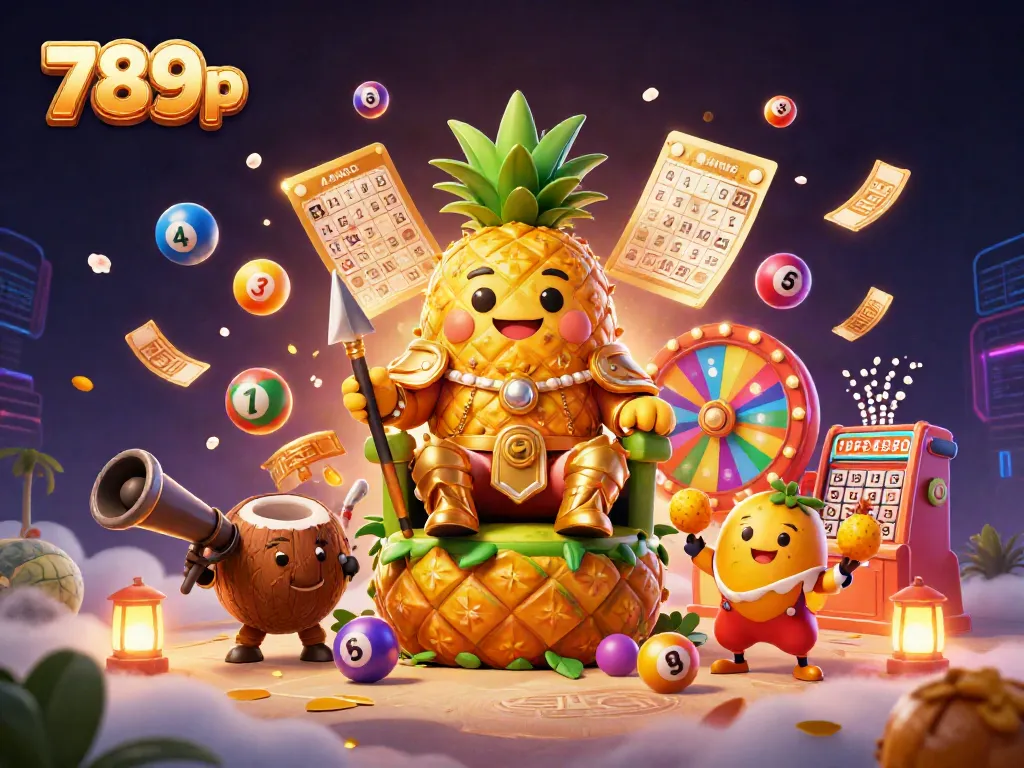 Engage in thrilling 789p gaming with a whimsical illustration of casino royalty, vibrant elements, and dynamic atmosphere.