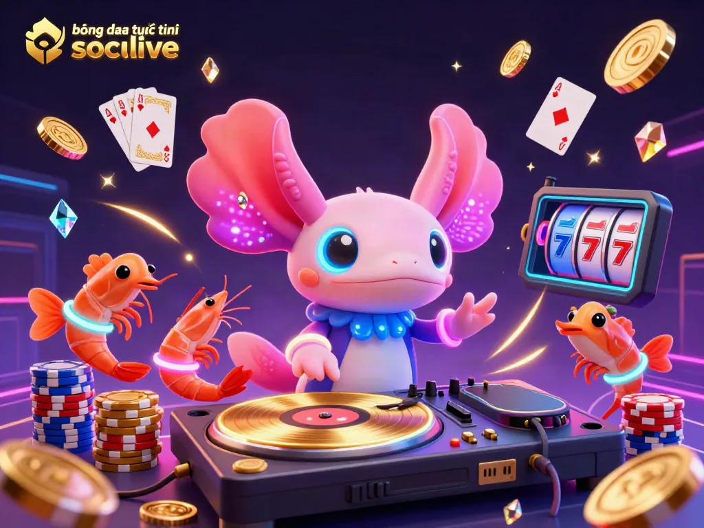 Experience the thrill of bóng đá trực tuyến socolive with festive animations and vibrant casino elements.