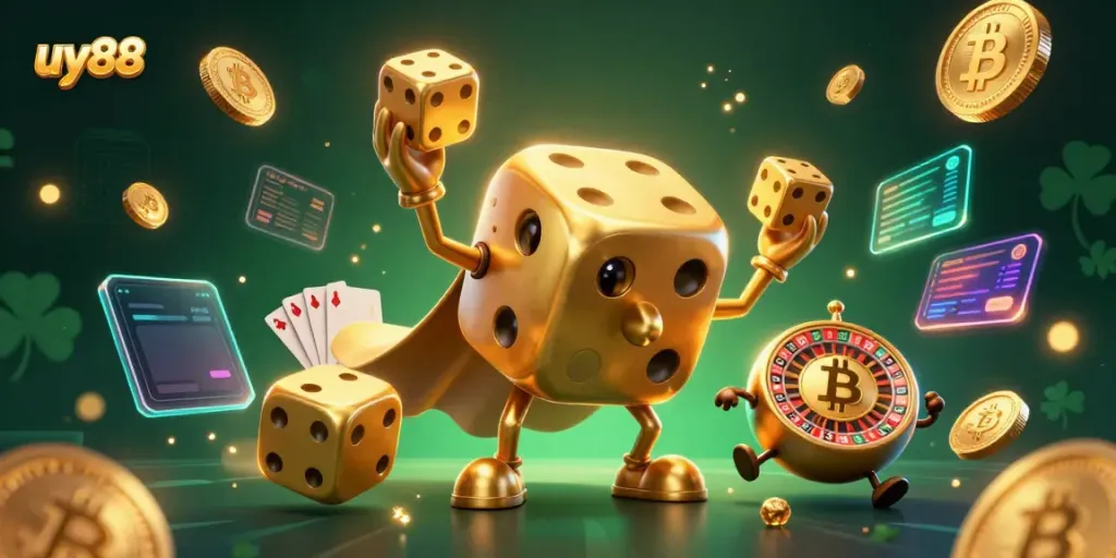 Experience the excitement of uy88 gaming with dynamic golden dice and digital currencies.