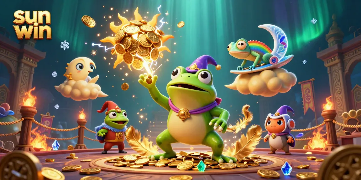 Experience the thrill of sun win with our vibrant casino-themed 3D illustration.