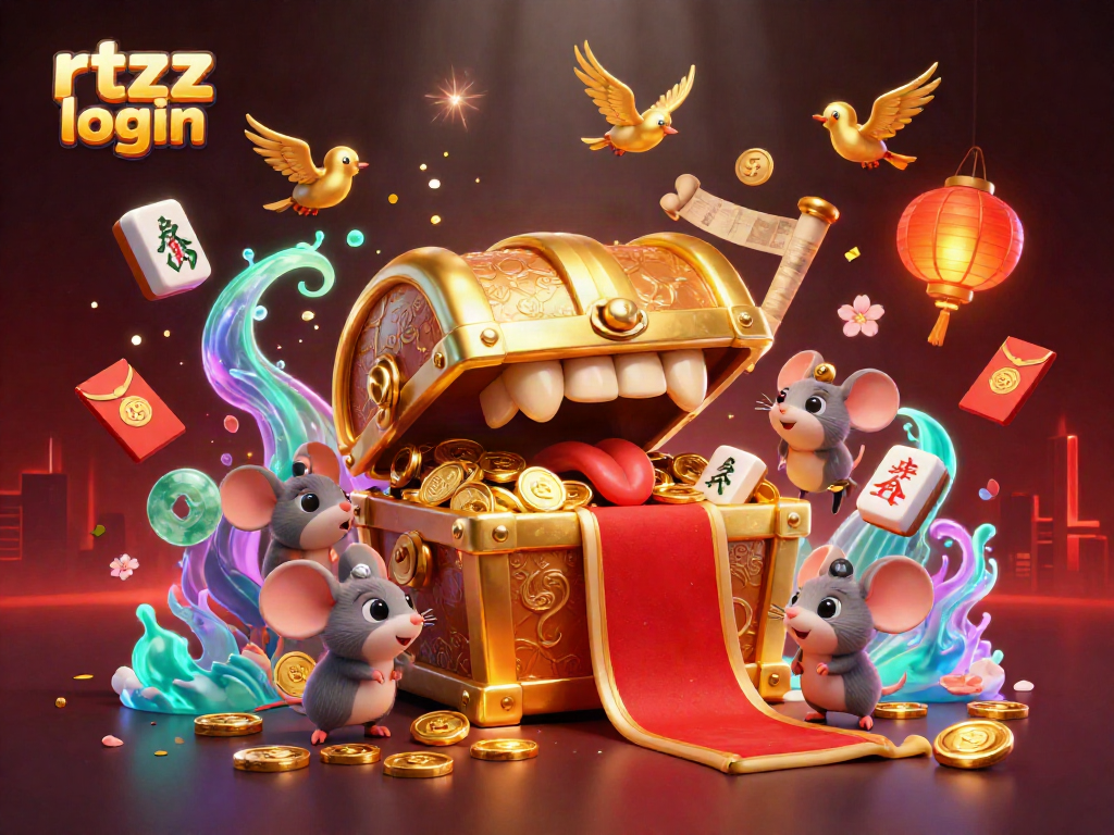 Experience thrilling rewards with the RTZZ login treasure hunt, featuring engaging characters and elements.