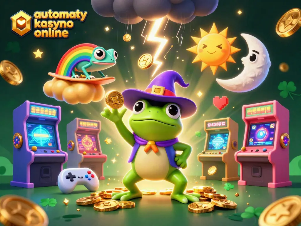 Experience the excitement of automaty kasyno online with lively characters and vibrant casino symbols.