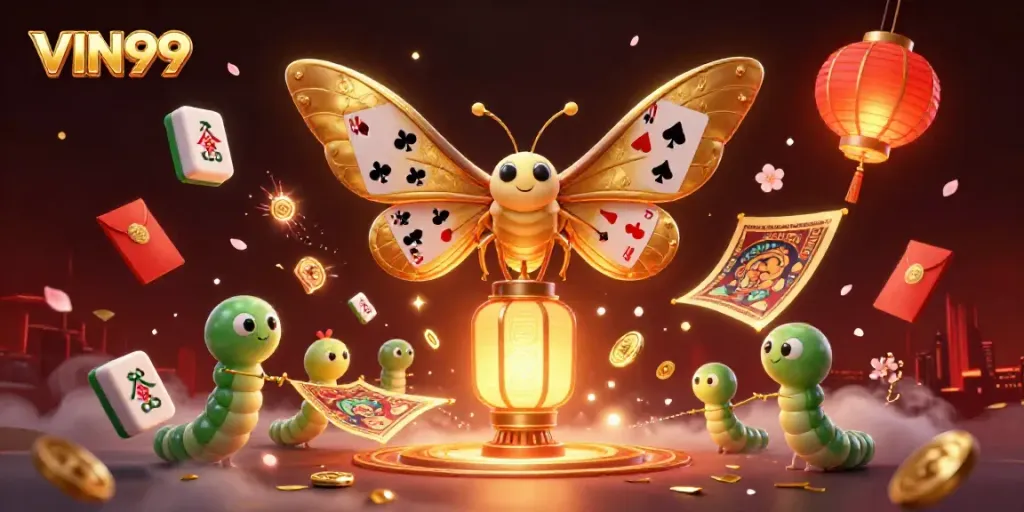 Experience the thrill of gaming at VIN99 with vibrant visuals and casino elements.