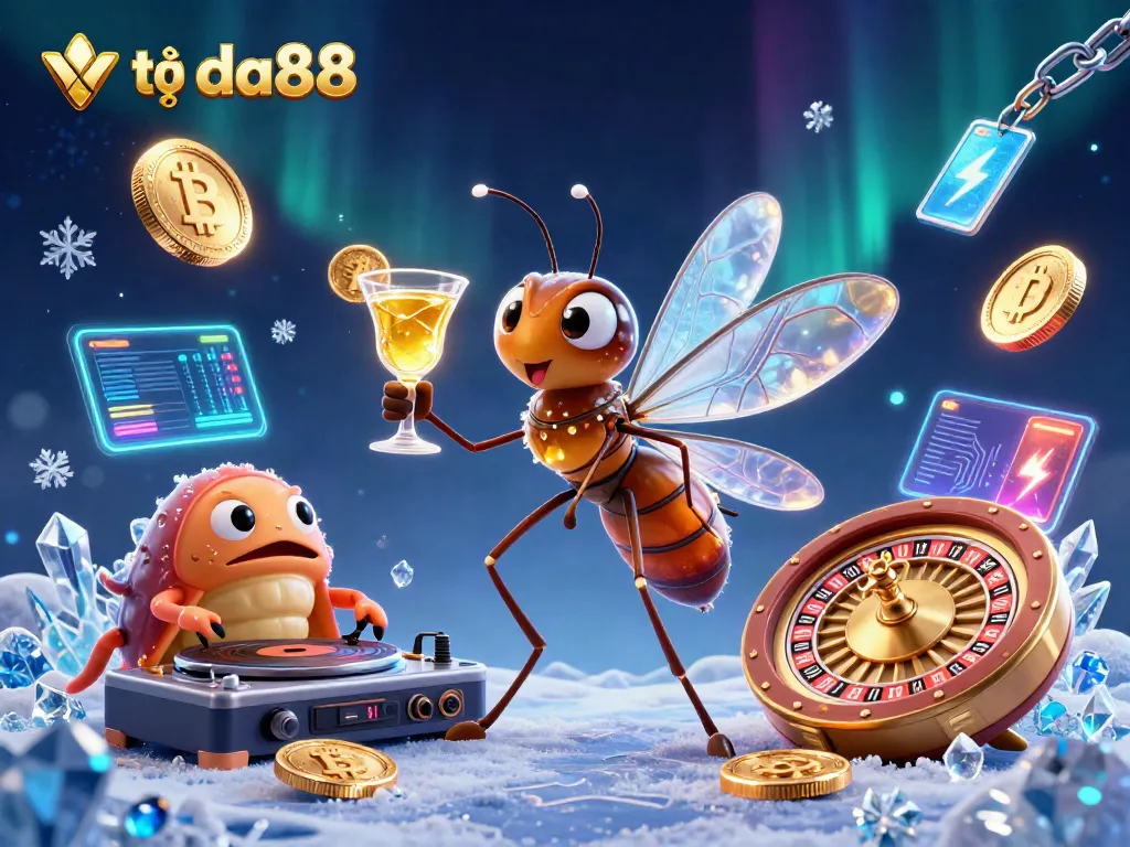 Engage in exhilarating gameplay at tại da88 with a vibrant 3D illustration featuring a unique casino mascot.