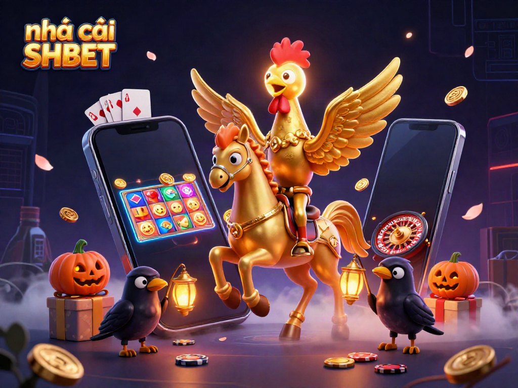 Experience the excitement of Nhà cái SHBET with dynamic 3D casino elements and vibrant characters.