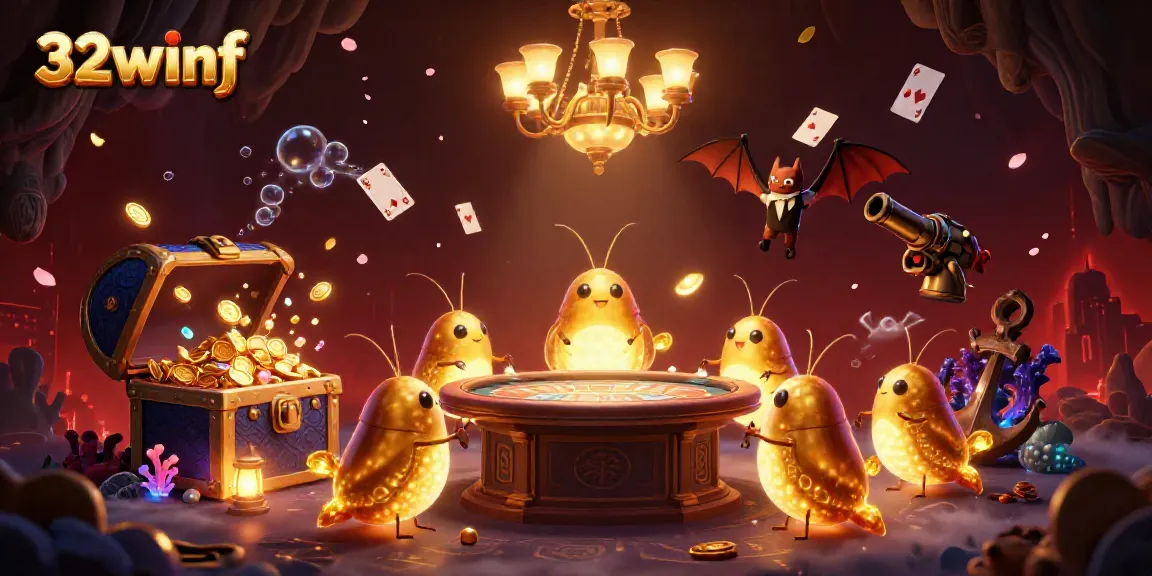 Play thrilling games with glowworms lighting up a cave casino at 32winf, creating an enchanting atmosphere.