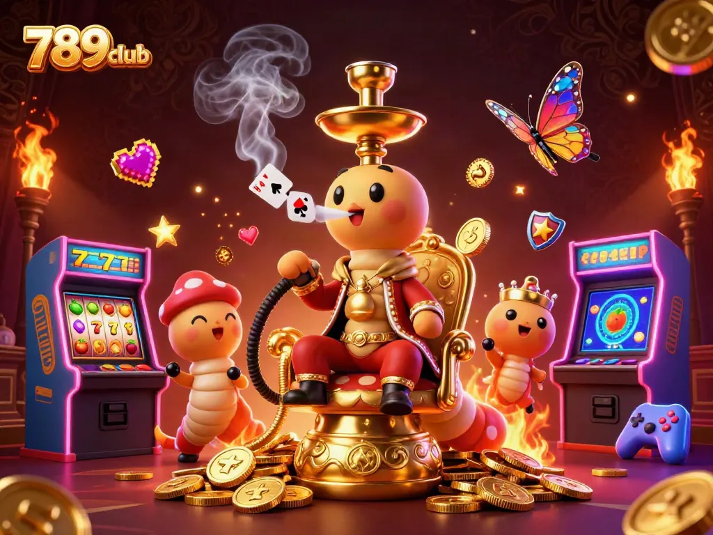 Engage with the vibrant world of 789club as charming characters come alive amidst glowing slot machine reels.