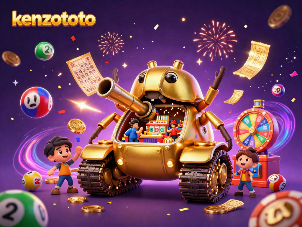Experience the excitement of kenzototo with a vibrant casino scene featuring dynamic game elements.