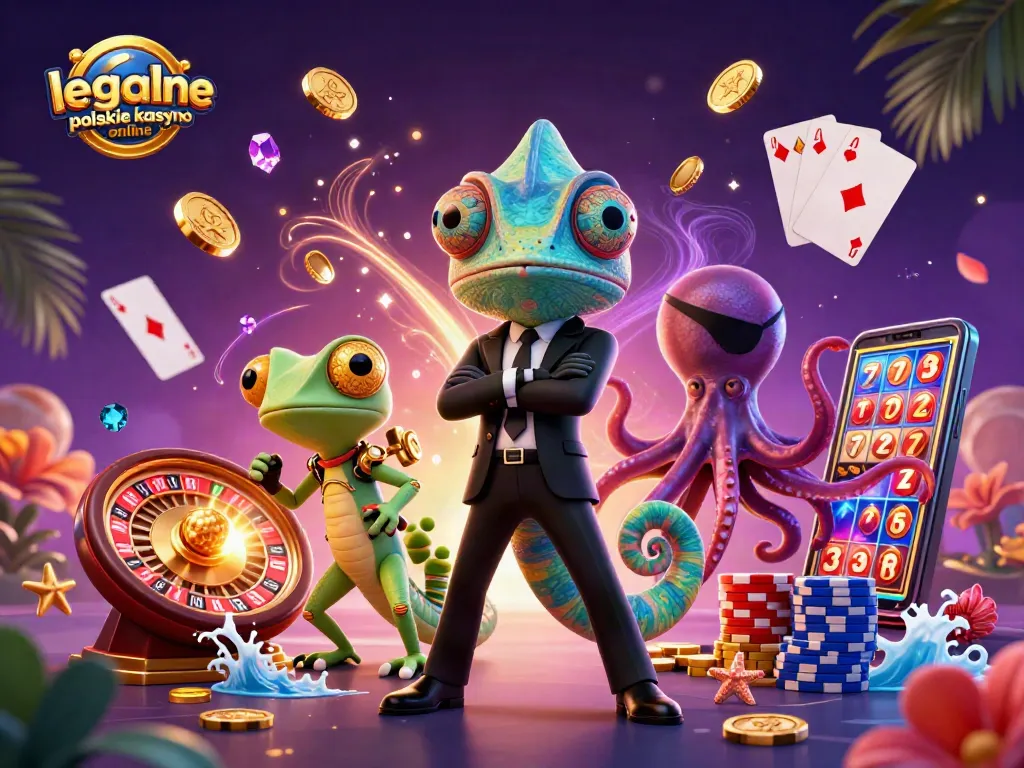 Experience thrilling action at legalne polskie kasyno online with colorful characters and dynamic casino elements.