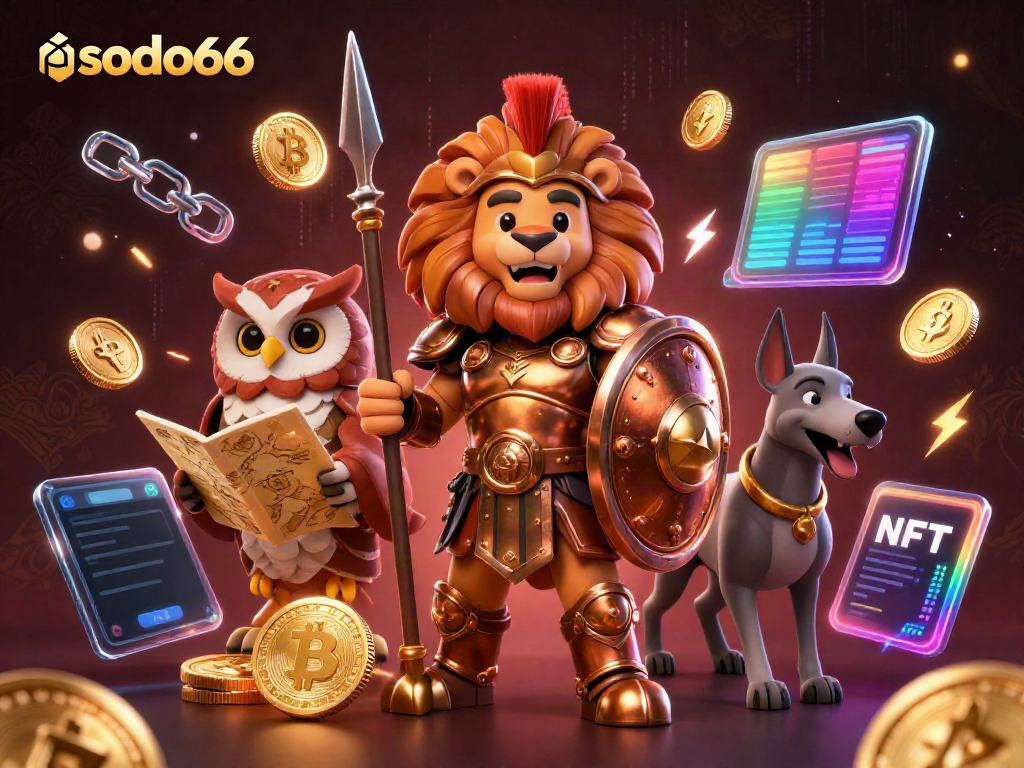 Engage with sodo66's thrilling casino experience featuring a Spartan lion and dynamic game elements.