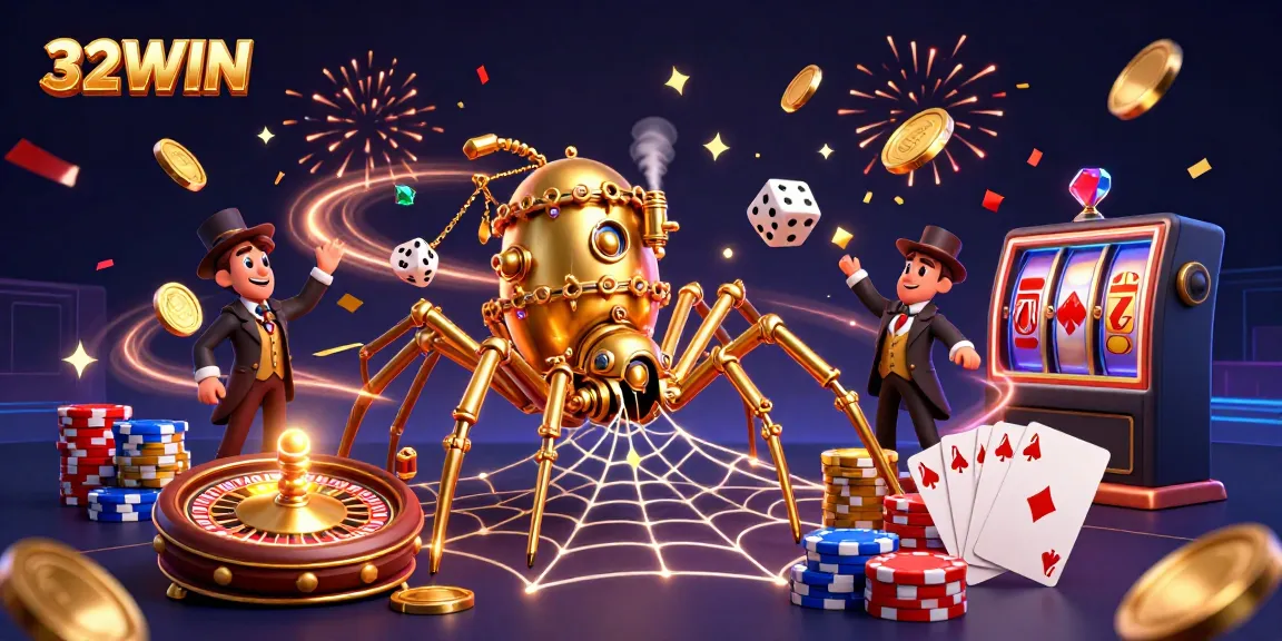 Experience thrilling gameplay at 32WIN, featuring captivating characters and dynamic casino elements.