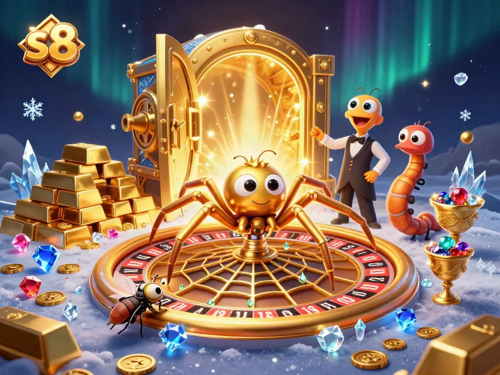 Experience the excitement at s8 while spinning the roulette with vibrant casino elements.