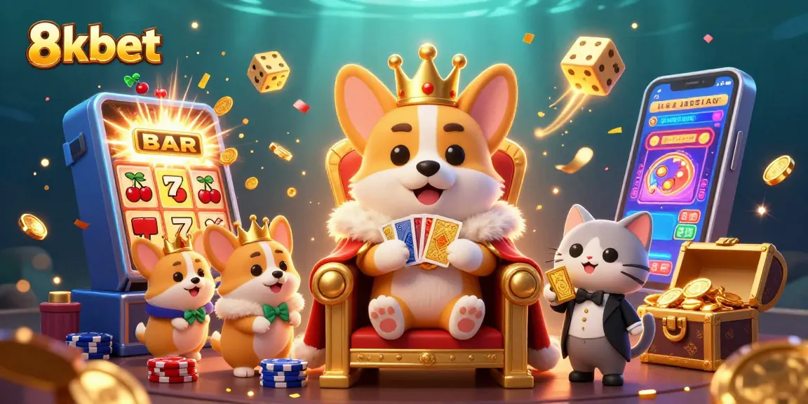 Experience 8xbet's exciting casino world with vibrant characters and dynamic gameplay.