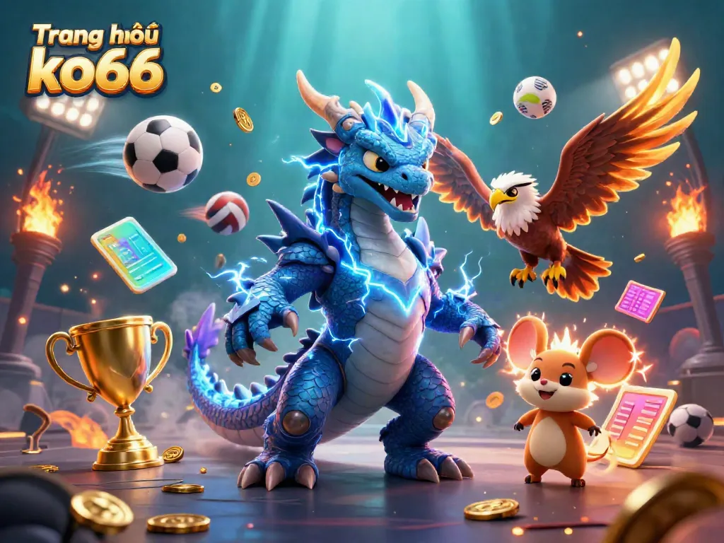 Experience excitement at Trang chủ ko66 with thrilling 3D gambling characters and sports elements.