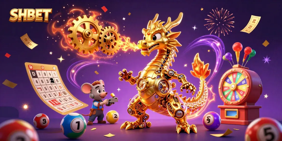 Experience thrilling gameplay at SHBET with an imaginative dragon and colorful gaming elements.