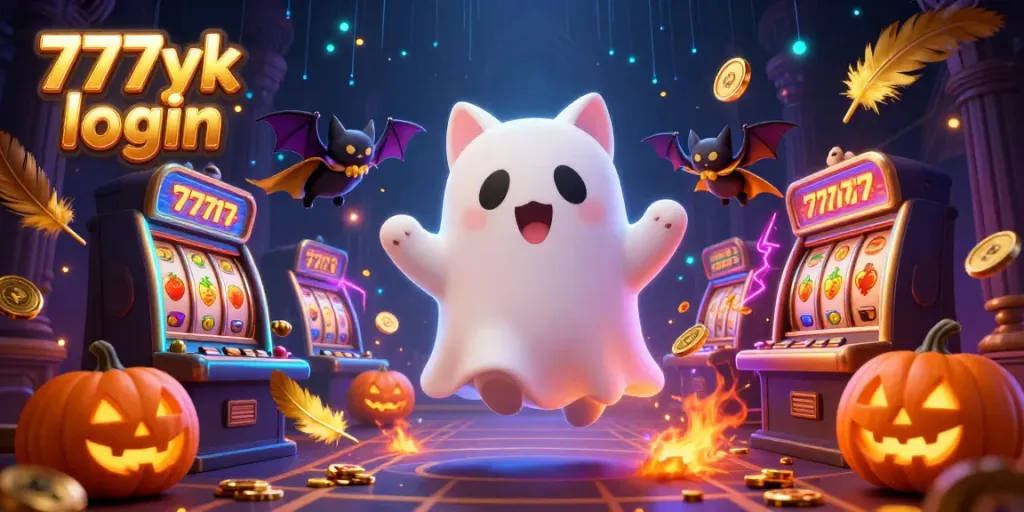 Experience thrilling gameplay with 777yk login as a ghost cat, jack-o-lanterns, and gaming elements flood the haunted mansion.