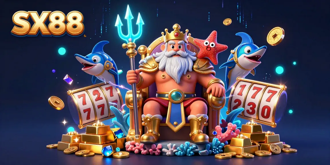 SX88 engages players in vibrant casino adventures with Neptune and treasures galore.