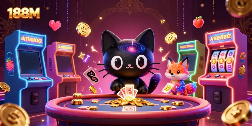 Experience thrilling wins at 188M Casino with vibrant games and captivating characters.