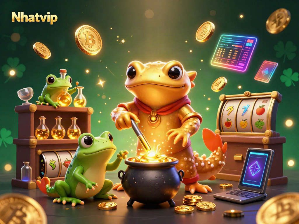 Play at Nhatvip as the golden salamander alchemist transforms base metals into winning gold coins.