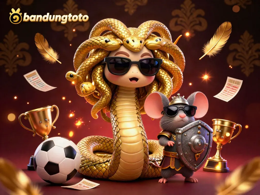 Experience vibrant gameplay with the friendly Medusa and warrior mouse in the bandungtoto online casino.