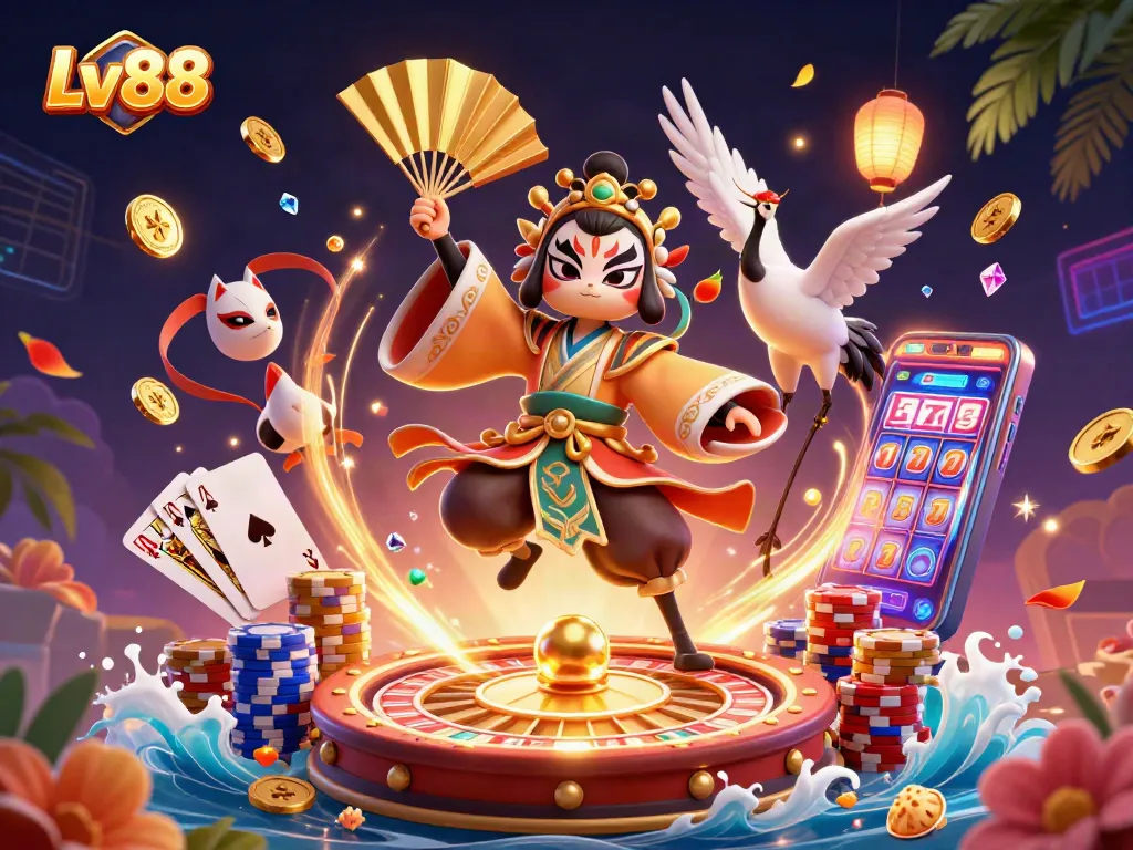 Experience the thrilling gameplay at Lv88 with vibrant casino action and stunning visuals.