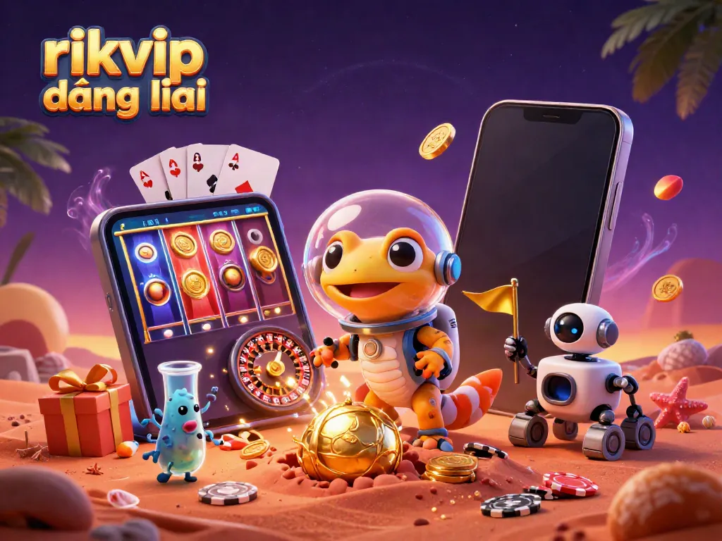 Experience exciting game action at rikvip đăng nhập with vibrant characters and casino elements.