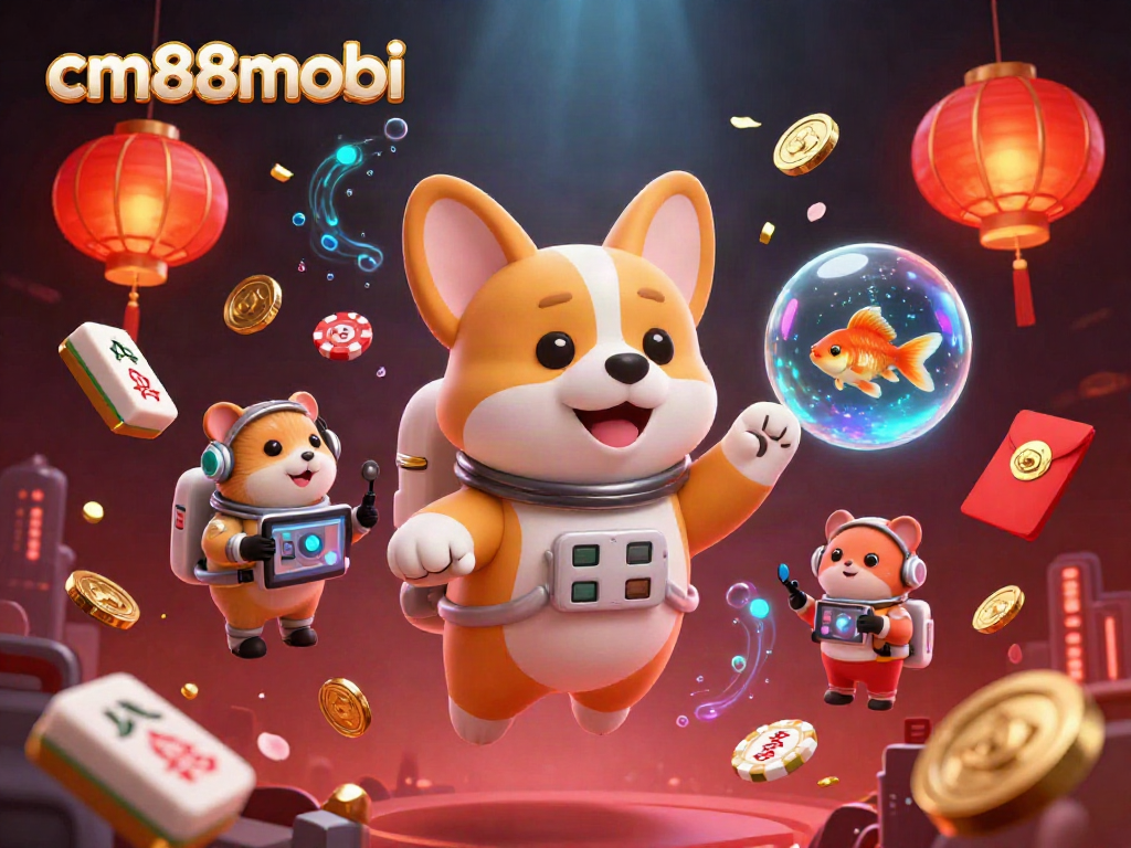 Experience the excitement at cm88mobi casino with our vibrant 3D space casino theme.