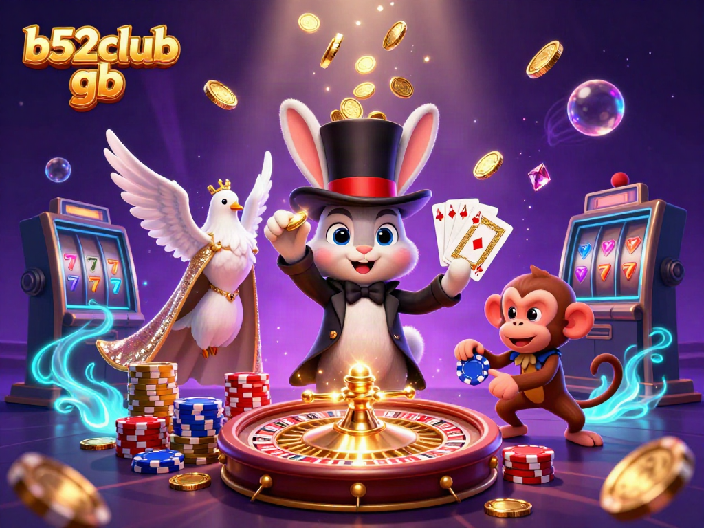 Experience thrilling wins with B52Club GB’s magical twists in an engaging casino scene.