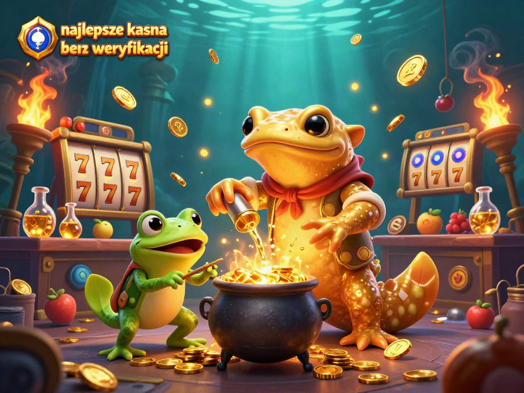 Experience the excitement of najlepsze kasyna bez weryfikacji in this enchanting 3D scene.